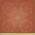 thumbnail image 2 of Ambesonne Mosaic Fabric by the Yard Upholstery, Far Eastern Geometric Art, 2 Yards, Pale Ruby Vermilion, 2 of 5