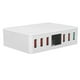 thumbnail image 3 of Cargador USB QC 3.0 de 6 puertos, estación de carga inteligente con pantalla digital de carga rápida, 100-240 V, enchufe británico de 100-240 V, 3 of 5