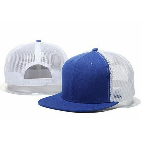 Hip Hop Hat Men and Women Adjustable Casual Flat Brim Back Buckle Hat