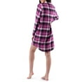 thumbnail image 5 of Fruit of the Loom Women's Beyond Soft Long Sleeve Button Down Flannel Sleepshirt, Sizes S-4X, 5 of 14