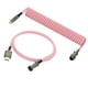 thumbnail image 2 of Teclado Mecánico USB C Cable De Aviación En Espiral Longitud 5 Pies Accesorio Elegante Rosa Sunnimix cable del teclado, 2 of 8