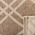 thumbnail image 4 of Safavieh Courtyard Jasper Geometric Indoor/Outdoor Area Rug, Brown/Bone, 7'10" x 7'10" Round, 4 of 9
