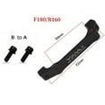 thumbnail image 1 of Splihome Mtb Bike Disc Brake Rotors Front Rear Is 180/20300cmm Caliper Adapter Post Mount C Black, 1 of 6