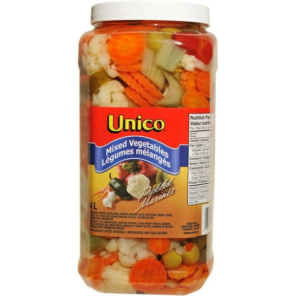 Unico - Mixed Vegetables/ Giardiniera 4 lt (Pack of 2)