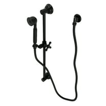 Kingston Brass KAK3320W0 Made to Match Shower System with Slide/Grab Bar and Hand Shower, Matte Black