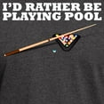 thumbnail image 3 of CafePress - Id Rather Be Playing Pool T Shirt - Men's Classic Graphic Cotton T-Shirt, 3 of 4