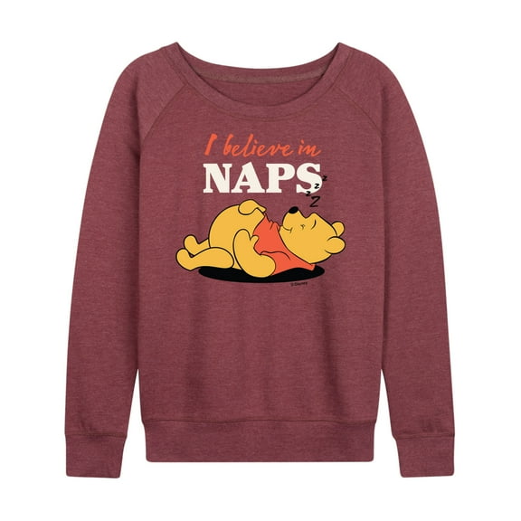 Winnie the Pooh - I Believe in Naps - Women's Lightweight French Terry Long Sleeve Shirt