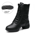 thumbnail image 1 of Directamente de fábrica Zapatos de baile cuadrados con suela blanda para las cuatro estaciones Zapatos de baile de marcha militar Botas largas Jazz Latino Moderno, 1 of 4