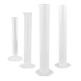 thumbnail image 2 of 4pcs Transparent Plastic Graduated Tube Liquid Measurement Graduated Cylinder, 2 of 3