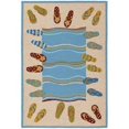 thumbnail image 1 of Couristan 21281009026086U 2 ft. 6 in. x 8 ft. 6 in. Outdoor Escape Sandals Rug - Sand & Multicolor, 1 of 5