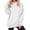 White, variant on NinXxx Women's Solid Hoodie Fashion Pullover Daily Loungewear Top White S