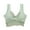 Green, variant on Sexy Front Lace Bra with Steel Buckle Ring for Comfortable Sleep and Support No Milk Gathe Design