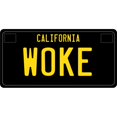 thumbnail image 1 of Plaque d'Immatriculation Photo Californienne Woke, 1 of 1