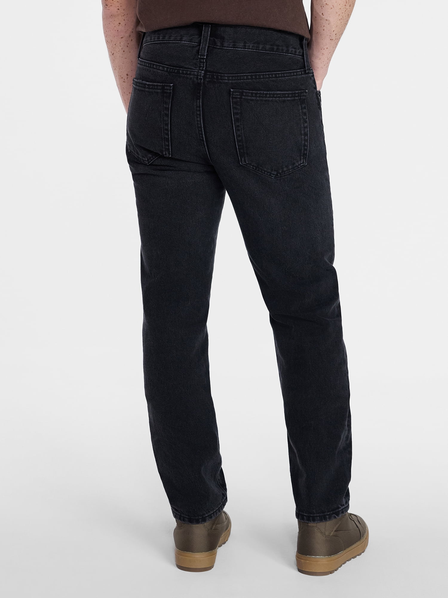 No Boundaries Vintage Straight Fit Jeans, 100% Cotton 14 oz Denim, Men's 28x30-40x32