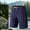 (Casual 140)Blue, variant on Mens Plus Size Shorts Solid Color Breeches Casual Fashion Summer Zipper Pocket Short Elastic Waist Loose Exercise Beach Short Pants