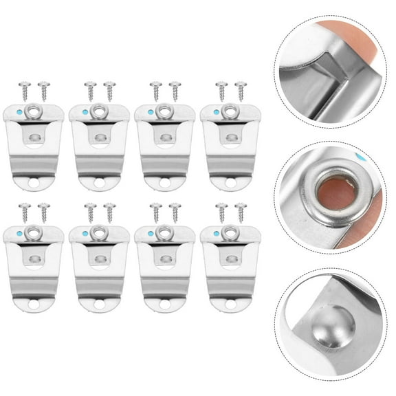 FRCOLOR  8 Pcs Mic Clip Microphone Clips for Stands Hook Accessories