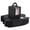 100-Black, variant on Single Individual Cupcake Boxes 100-Black 100 Count with Window and Handle