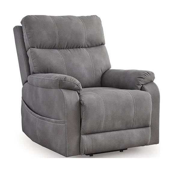Signature Design by Ashley Next-Gen Durapella Gray Power Lift Recliner