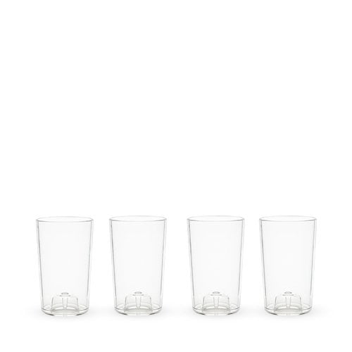 Glass Shot Glasses, Flexi Set Of 4 Plastic Shatterproof Reusable Cute