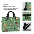 thumbnail image 4 of FORMRS 16" Laptop Bag Carrying Sleeve Case with Handle Travel Shoulder Briefcase, Christmas Cookies, 4 of 8