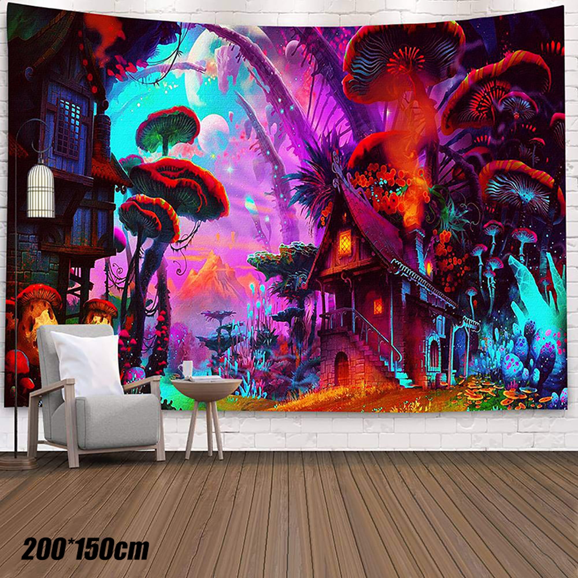 Psychedelic Halloween Tapestry Wall Hanging Home Wall Blanket Hanging Tapestries