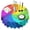 Rainbow Tie Dye, variant on Rainbow Tie Dye Spiral Pattern Round Tablecloth 60"x60",Wrinkle Wipeable Table Cloth for Kitchen Dining Room Picnic Patio Party