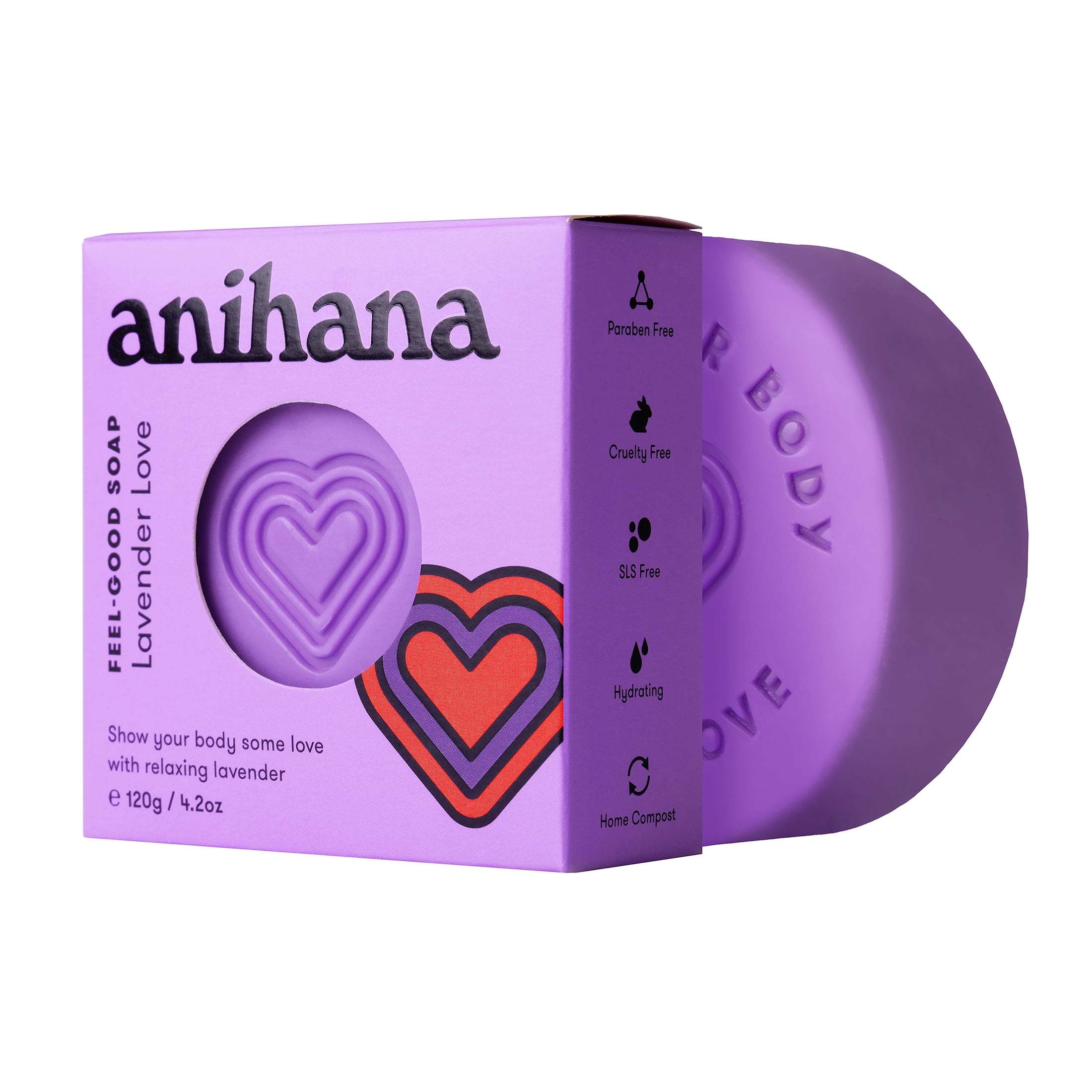 Anihana Feel-Good Soap Lavender Love for All Skin Types 4.2oz