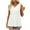 White, variant on JIUKE Tank Tops for Women Dressy Casual Summer V Ruffle Loose Fitted Comfy Solid Color Tunic Tops