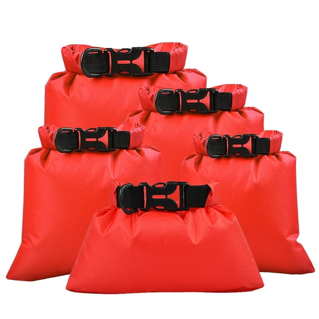 5 Pcs Waterproof Storage Bags Dry Sacks Smartphone Camera Storage Bags for Drifting Water Sports