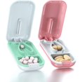 thumbnail image 1 of Pill Cutter Pill Splitter for Cutting Small Pills or Large Pills in Half Cuts Pills Vitamins Tablets(Black 2Pcs), 1 of 6