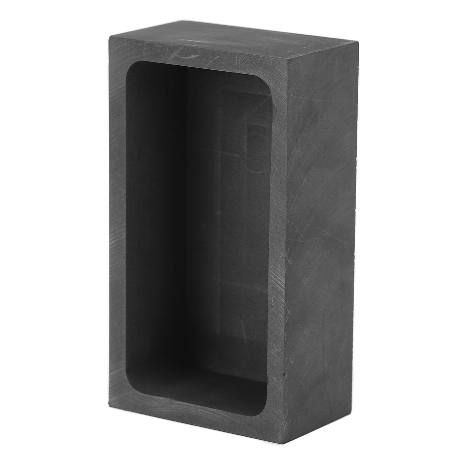 Molde de lingote de grafito rectangular, crisol de refinación de metal ...