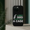 thumbnail image 4 of DistinctInk Tough Case for Apple iPhone 13 PRO (6.1" Screen), Compatible with MagSafe Charging - A Forest Bird Never Wants a Cage, 4 of 6