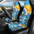 thumbnail image 2 of Yuyamidu Hawaii Seaside Car Seat Covers for Front Seats Frangipani Auto Seat Cover Sets Waterproof Universal Fit for Most Vehicle, 2 of 7