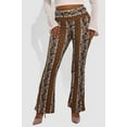 thumbnail image 2 of High Waist Buttery Soft Flare Palazzo Pants - Yellow, White, Greenish Blue, Burgundy Boho Print, 2 of 9