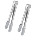 thumbnail image 2 of Pinzas prácticas para cubitos de hielo, pinzas resistentes de acero inoxidable para cubitos de azúcar, pinzas para recoger galletas, 2 uds., 2 of 3