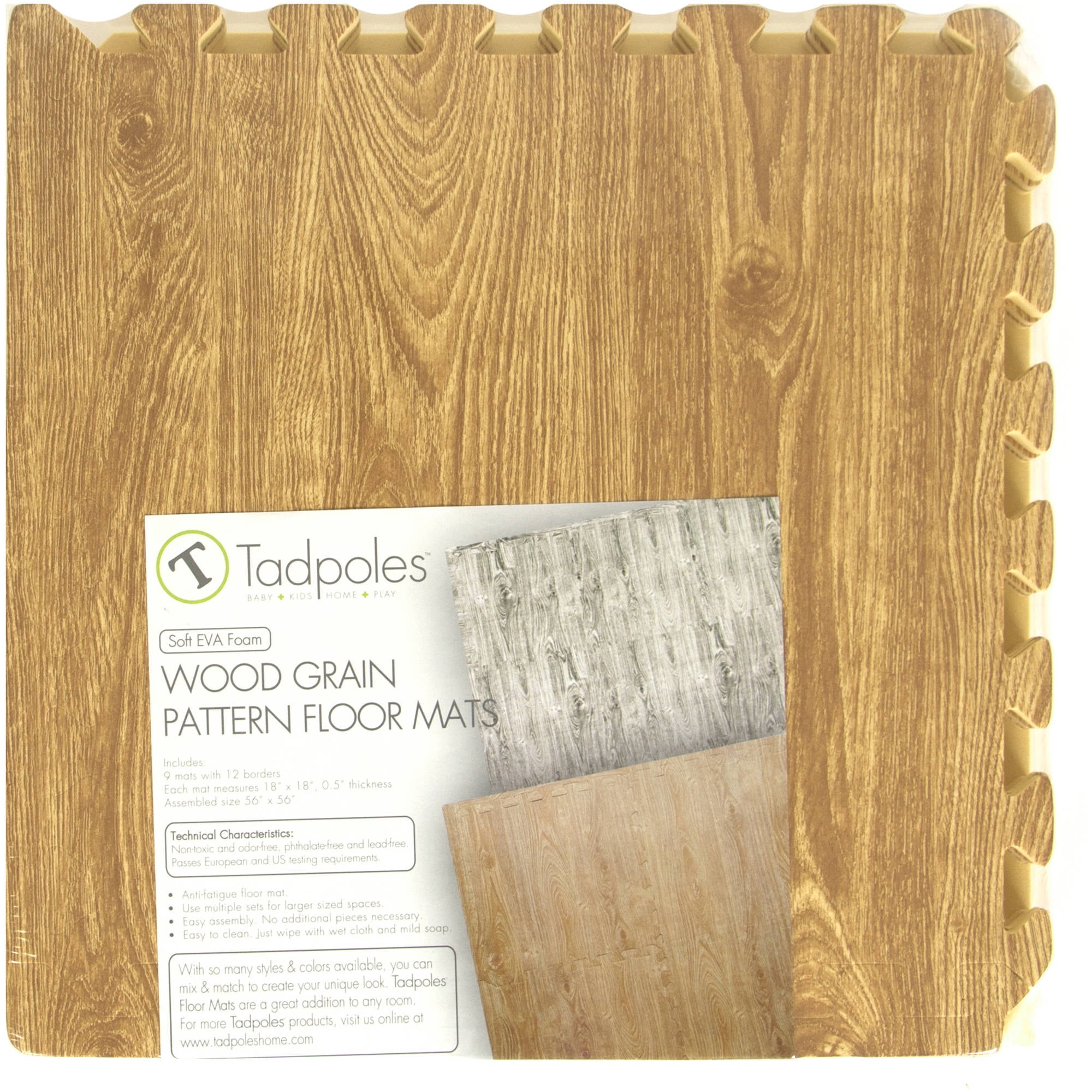 Wood Grain 18 Inch Tadpoles 9 Piece Playmat Set Cherry Hbrengg Com