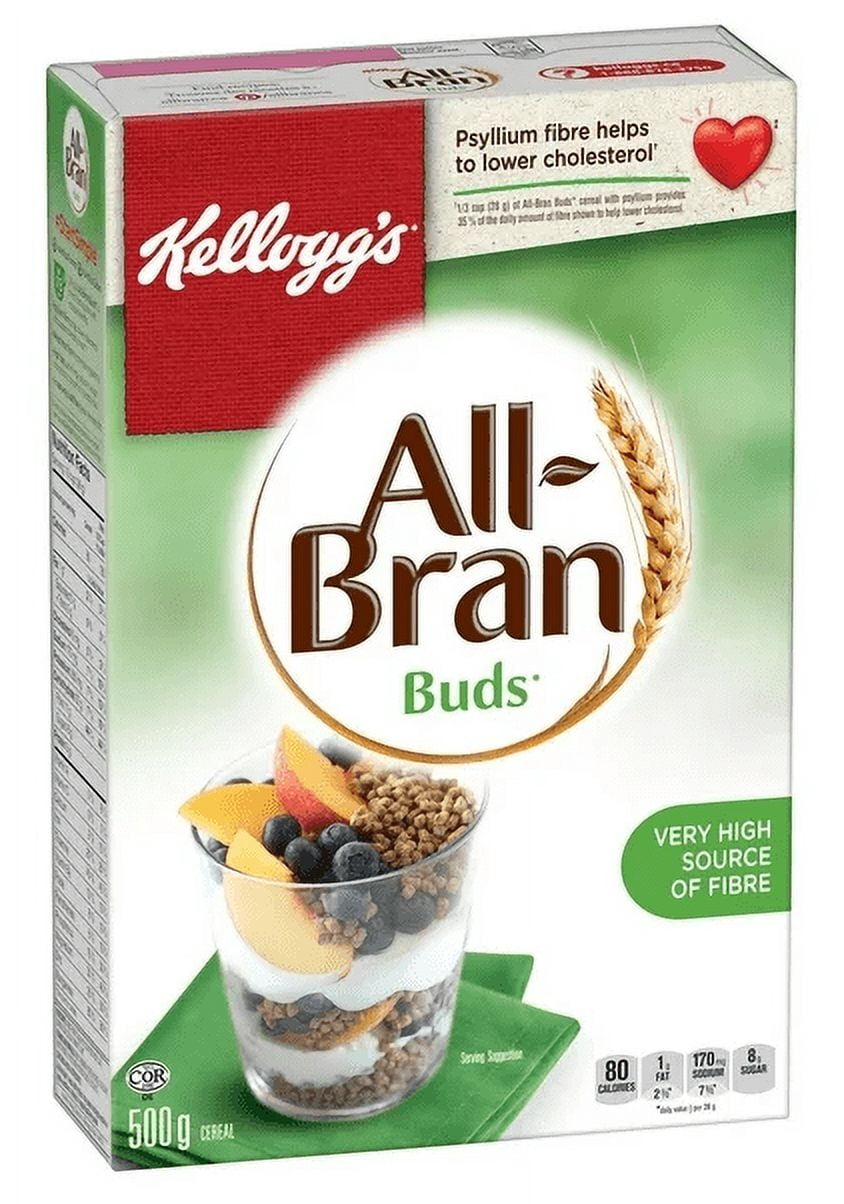 Kellogg's All-Bran Buds Cereal, 500g (2 Pack)