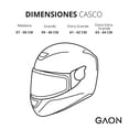 thumbnail image 2 of Casco para moto Gaon Integral con visor abatible certificación DOT, 2 of 9