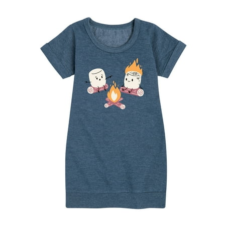 

Instant Message - Marshmallow Fire - Toddler & Youth Girls Fleece Dress