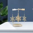 thumbnail image 4 of GUOOL Rotating Candlestick Tealight Holder Home--Candlesticks for Fireplace Romantic Snowflake, 4 of 8