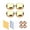 Size:19mm, variant on 4pcs Gold Finish Solid Brass Mirror Screws Elegant Beveleds Designs Accessory for Bathroom and Decorative Mirror