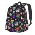 thumbnail image 1 of Mochila Baseball Drip Ice Cream, 17 pulgadas, impermeable, negra, 1 of 8