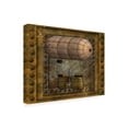 thumbnail image 4 of Canvas Wall Art - Tina Mitchell 'Steampunk Zeppelin Balloon' Wall Art for Living Room, Bedroom, or Office Décor by Trademark Fine Art - 24 x 24 Inches, 4 of 4
