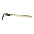 thumbnail image 3 of Yiaieng Hand Cultivator, 5-Claw Rake Garden Hand Rake Tool with Wooden Long Handle for Garden Tools, 3 of 10