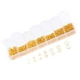 thumbnail image 1 of Abbracc 1500 Pcs Open Jump Rings Box Set for DIY Jewelry Making Finding Gold, 1 of 9