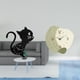 thumbnail image 2 of Reloj de pared con dibujos animados estéticos, adorno decorativo para interiores, salas de estar, cocinas, oficinas, casas de campo, moderno, acrílico, 2 of 8