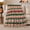 Holiday Stripes, variant on Nordic Winter Village Scene Feeley Style Winter Pattern, Festive Holiday Scene, Warm Flannel Blanket for Living Room and Reading Nook, Art Lovers Friendship Gift, Festive Home Decor