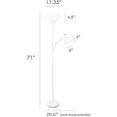 thumbnail image 3 of Simple Designs Floor Lamp with Reading Light, Black, 3 of 4