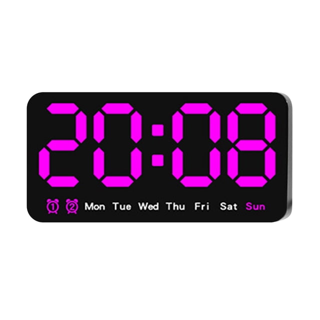 Large Wall Clock The New Wall Clock Has A Large Screen Dedicated Clock, Living Room Clock, Temperature Multifunctional Alarm Clock, and Voice Control Function Living Room Set