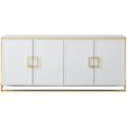 thumbnail image 1 of Posh Living Haukea 4-Door & 2 Adjustable Shelves Modern Wood Sideboard in White, 1 of 7